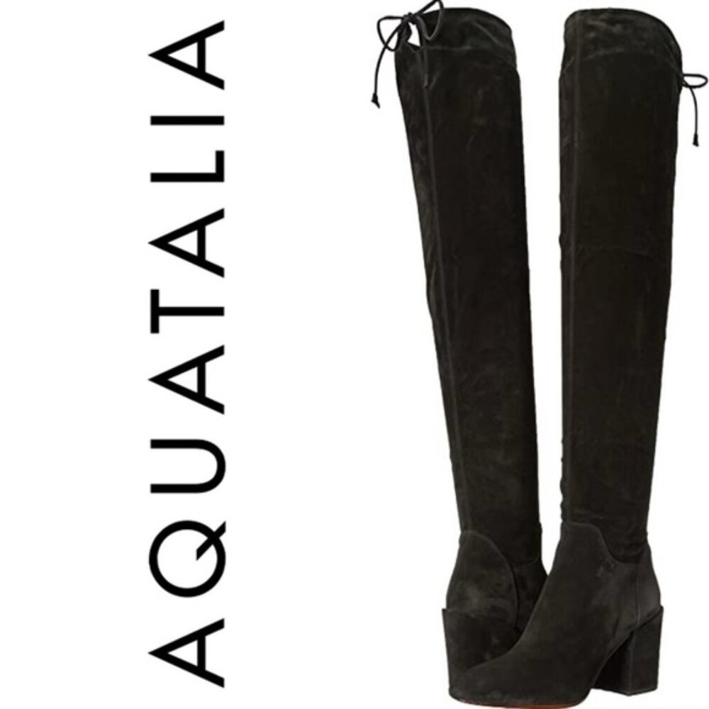 NWOB Aquatalia Florencia Over the Knee Suede Boots